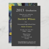 ファインアートスターリーナイト卒業パーティー 招待状 (正面/裏面)