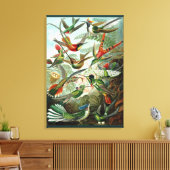 ファインアートハミングバード – アート型枠の自然 キャンバスプリント (インサイチュ (リビング))