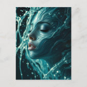 ファインアートファッション女性ポートレート ポストカード (正面)