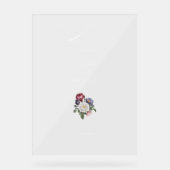 ファインアートフローラ書道へようこそ アクリルサイン (正面)