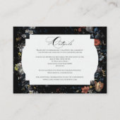 ファインアートブラックフローラ書 エンクロージャーカード (正面)