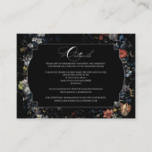 ファインアートブラックフローラ書 エンクロージャーカード (正面)