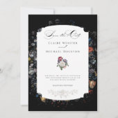 ファインアートブラックフローラ書 セーブザデート (正面)