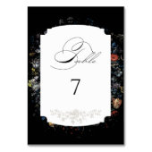 ファインアートブラックフローラ書 テーブルナンバー (裏面)