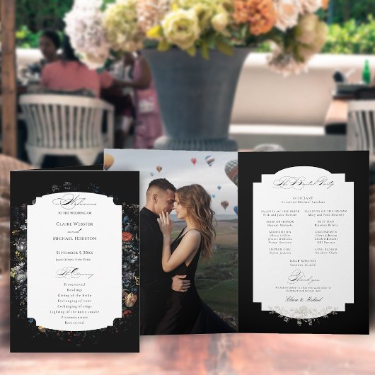 ファインアートブラックフローラ書 プログラム