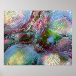 ファインアートプリントオリジナル絵画抽象芸術 ポスター