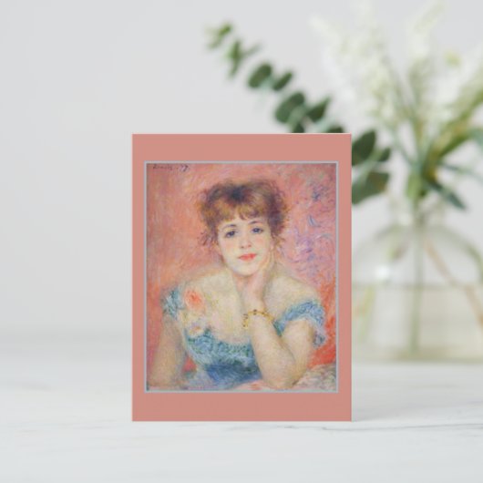 ファインアートポートレート女優ジャンヌサマリールノアール ポストカード (スタンド正面)