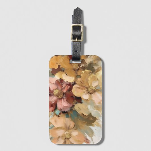 ファインアートモダンフローラ中間色 ラゲッジタグ (正面縦)