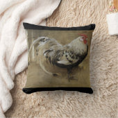 ファインアートヨセフCrawhallは"ちりばめましたCockerel "を クッション (ブランケット)