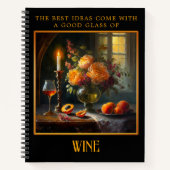 ファインアートワインスチルライフアイディア ノートブック (正面)