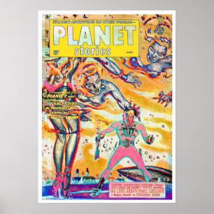 ファインアートヴィンテージ1960パルプマガジンポスター ポスター