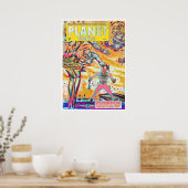 ファインアートヴィンテージ1960パルプマガジンポスター ポスター (キッチン)