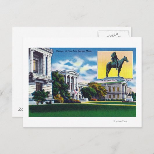 ファインアート博物館の外観 ポストカード (正面/裏面)