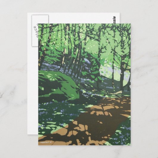 ファインアート図解入りの、写真付きのはがき ポストカード (正面/裏面)