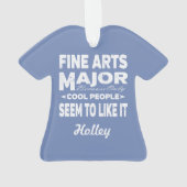 ファインアート専攻の大学カッコいいが好きな人 オーナメント (裏面)