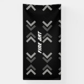 ファインアート文字パーティーデコール矢印イメージバナー 横断幕 (縦)