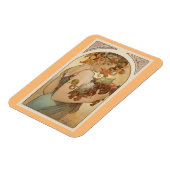 ファインアート新しいジュゲンドスティルアルフォンスミュシャ果実 マグネット (左側)