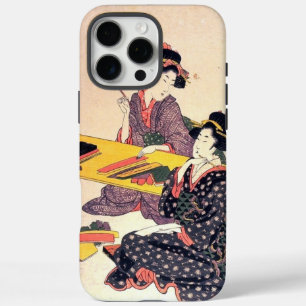 ファインアート日本プリント日本の女子読書籍 iPhone 16 PRO MAXケース