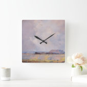 ファインアート水彩景観高原国 スクエア壁時計 (ホーム)