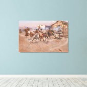 ファインアート煙の45チャールズ・マリオン・ラッセル キャンバスプリント (インサイチュ (ウッドフロア))