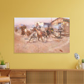 ファインアート煙の45チャールズ・マリオン・ラッセル キャンバスプリント (インサイチュ (リビング))