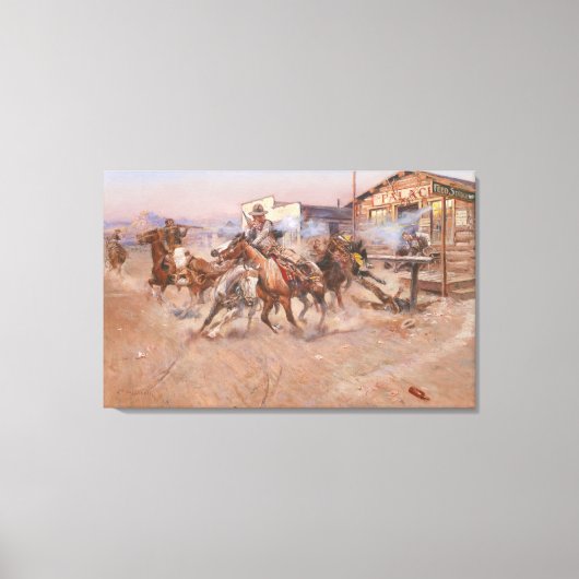 ファインアート煙の45チャールズ・マリオン・ラッセル キャンバスプリント (正面)