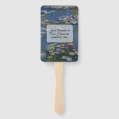 ファインアート睡蓮結婚式 プログラムファン ハンドファン (裏面)