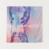 ファインアート絵を描の超現実的な手の手 タペストリー (正面(横))