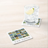 ファインアート絵を描ズコラージュビンセント・ヴァン・ゴッホ スクエアペーパーコースター (インサイチュ)