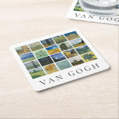 ファインアート絵を描ズコラージュビンセント・ヴァン・ゴッホ スクエアペーパーコースター (アングル)
