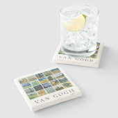 ファインアート絵を描ズコラージュビンセント・ヴァン・ゴッホ ストーンコースター (横)