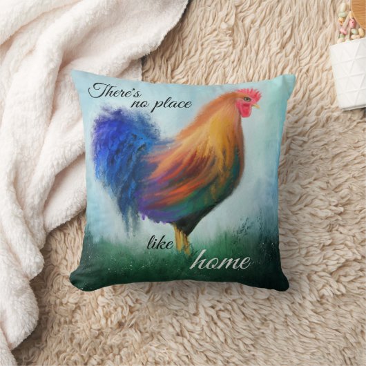 ファインアート絵を描ロスターパーソナライズされた枕 クッション (ブランケット)