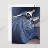 ファインアート絵画のアルテアブルーファッション ポストカード (正面/裏面)