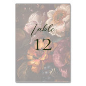 ファインアート絵画フラワーの書結婚道 テーブルナンバー (正面)