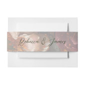 ファインアート絵画フラワーの書結婚道 招待状ベリーバンド (正面例)