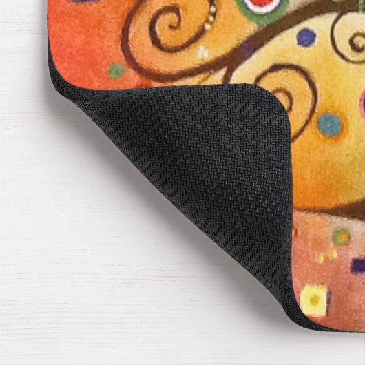 ファインアート美しくカラフルな生命の樹 マウスパッド (コーナー)