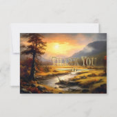 ファインアート自然悔やみや弔慰フォトサンキューカード サンキューカード (正面)