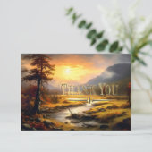 ファインアート自然悔やみや弔慰フォトサンキューカード サンキューカード (スタンド正面)