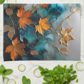 ファインアート色彩の鮮やか紅葉 キッチンタオル (折り畳み)