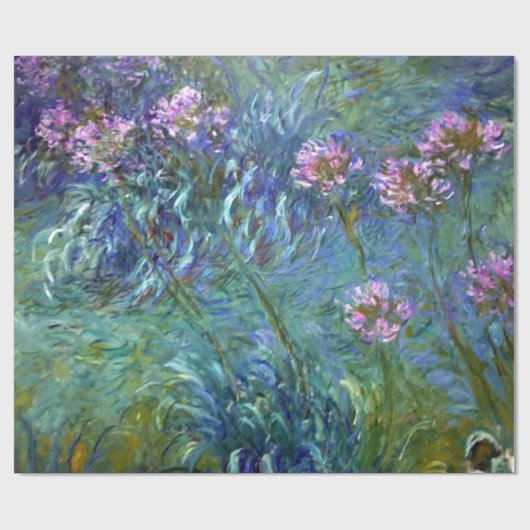 ファインアート芸術的フラワーズバイモネ ラッピングペーパー (フラット)