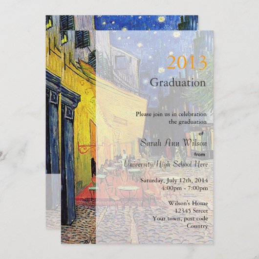 ファインアート通りカフェ 招待状