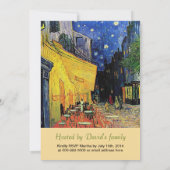 ファインアート通りカフェ 招待状 (裏面)