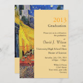 ファインアート通りカフェ 招待状 (正面/裏面)