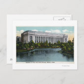 ファインアート館の外観 ポストカード (正面/裏面)