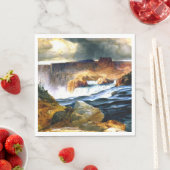 ファインアート、ショショーン秋、スネーク川、アイダホ スタンダードランチョンナプキン (インサイチュ)