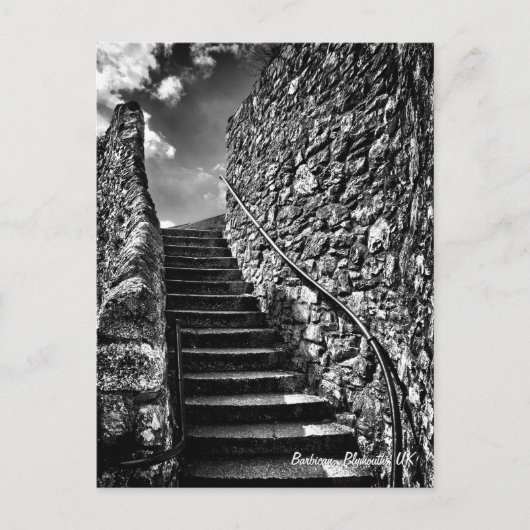 ファインアート、バービカンステッププリマス ポストカード (正面)