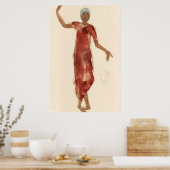 ファインアート~ロダンのカンボジアダンサーc1906 ポスター (キッチン)