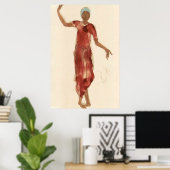 ファインアート~ロダンのカンボジアダンサーc1906 ポスター (ホームオフィス)