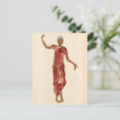 ファインアート～ロダンのカンボジアダンサーc1906 ポストカード (スタンド正面)