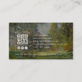 ファインアート、ヴィンテージ、QRコードイベント写真家 名刺 (裏面)